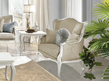 GIULIETTA - Fabric armchair with armrests by CASA +39 - view 2